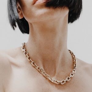 EDDIE BORGO SUPRA LINK NECKLACE 17 INCH $425 MSRP